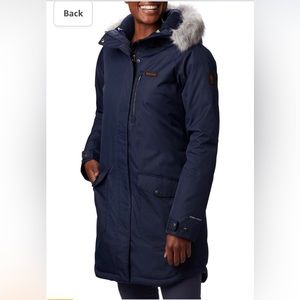 Columbia Suttle Mountain Long Insulated Jacket - Women’s Large , Dark Nocturnal